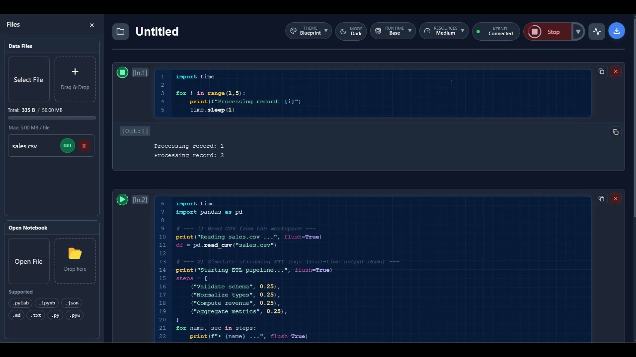 PyLab - The modern Python code editor